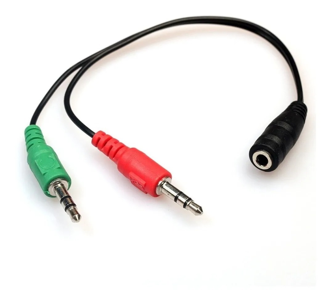 Adaptador Microfono Audifono 3.5 2M 1H